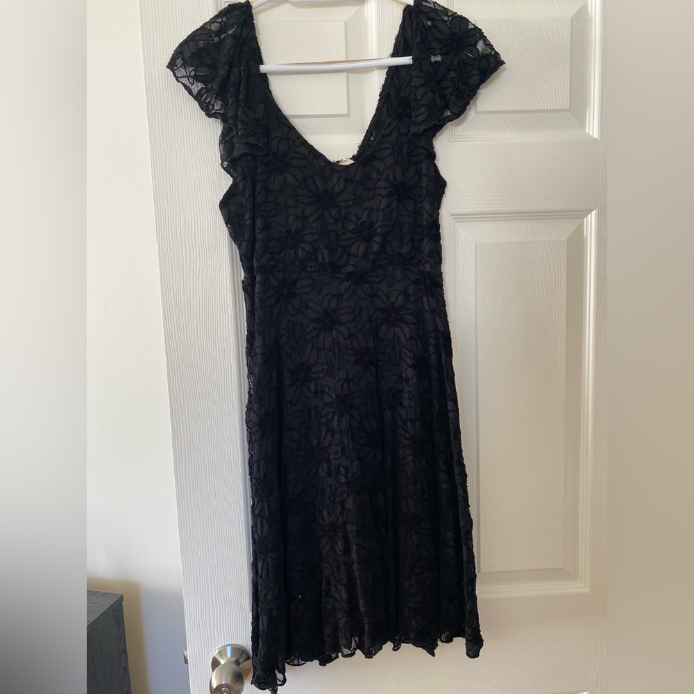 Panhandle Black Lace Dress